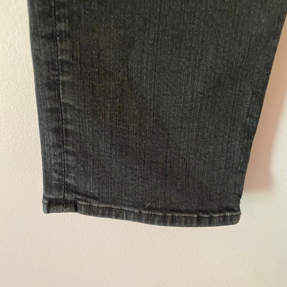 Mother High Waisted Rider Ankle Jeans Not Guilty Gray Black Straight Leg size 28 - Picture 6 of 15